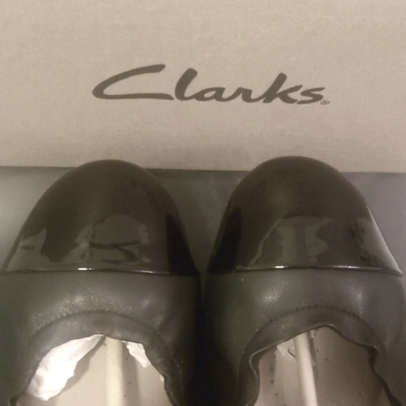 Clark's Rena Jazz Leather Ballerina Flats - Picture 8 of 9